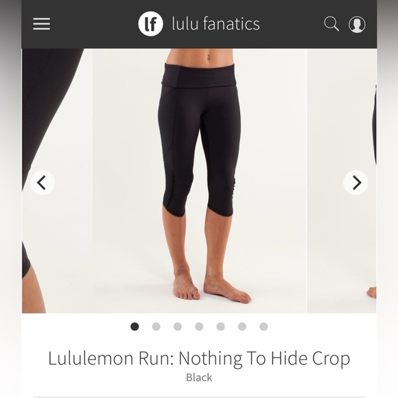 lululemon athletica Black Capris - Picture 2 of 9